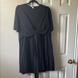Lululemon Black Tie-Front Dress